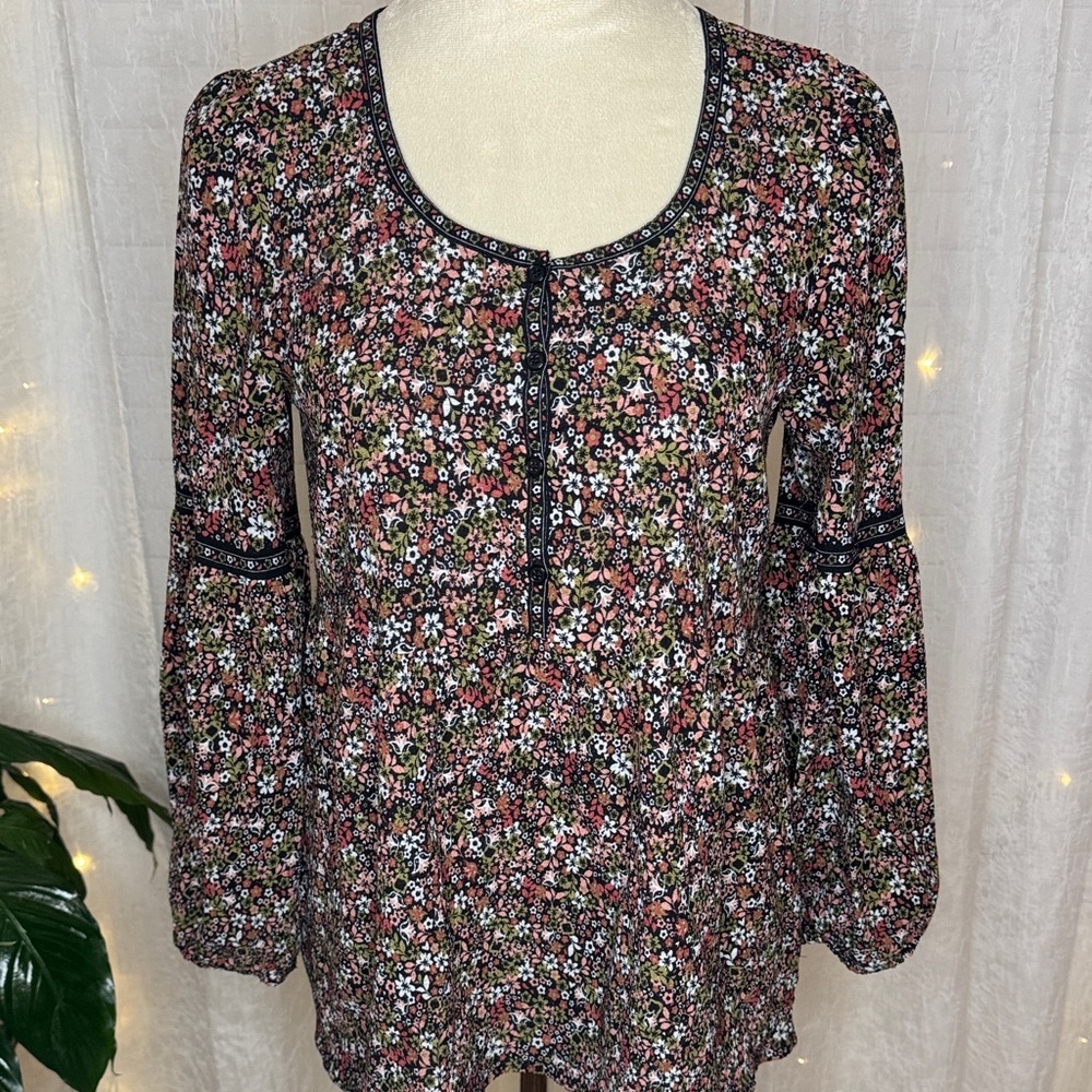 Max Studio Multicolor Floral Blouse